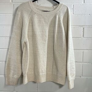 Universal Thread 1X Cream Knit Sweater Cozy Cottagecore Soft Girl Minimalist
